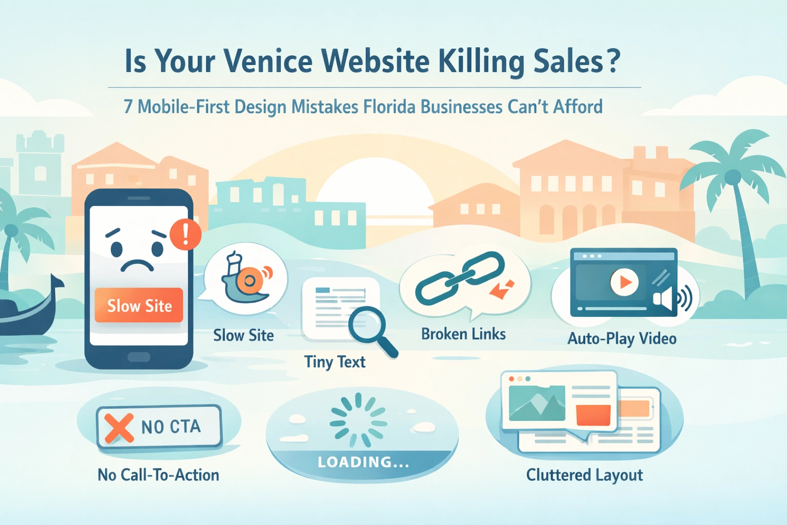 Is Your Venice Website Killing Sales? 7 Mobile-First Design Mistakes Florida Businesses Can’t Afford