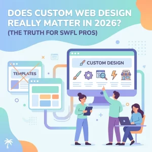 Read more about the article Does Custom Web Design Really Matter in 2026? (The Truth for SWFL Pros)